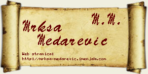 Mrkša Medarević vizit kartica
